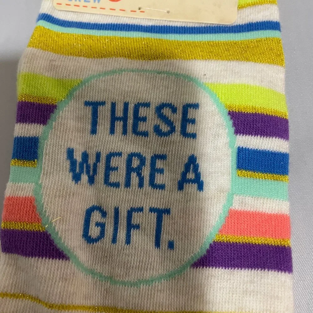 Super Cute Ladies Crew Socks  2 Pairs Soft Long Socks 1Pair(9-11) 1Pair(5-10)